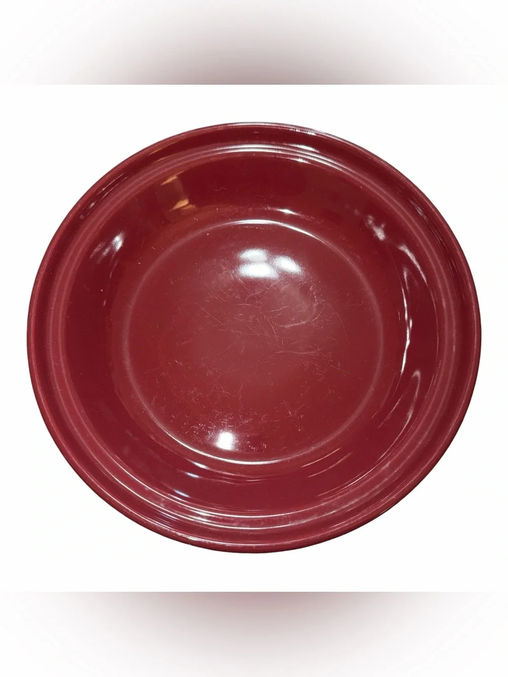 Longaberger Pie Plate in Color Paprika